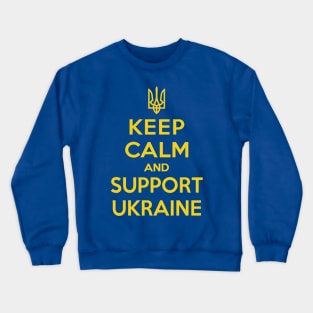 Keep calm and support Ukraine Crewneck Sweatshirt